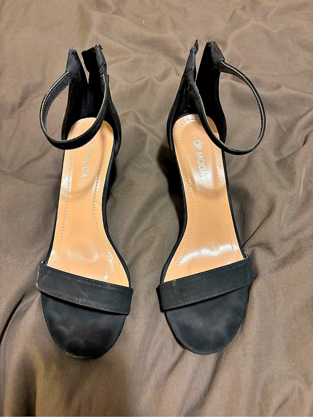 Black Ankle-Strap Heels